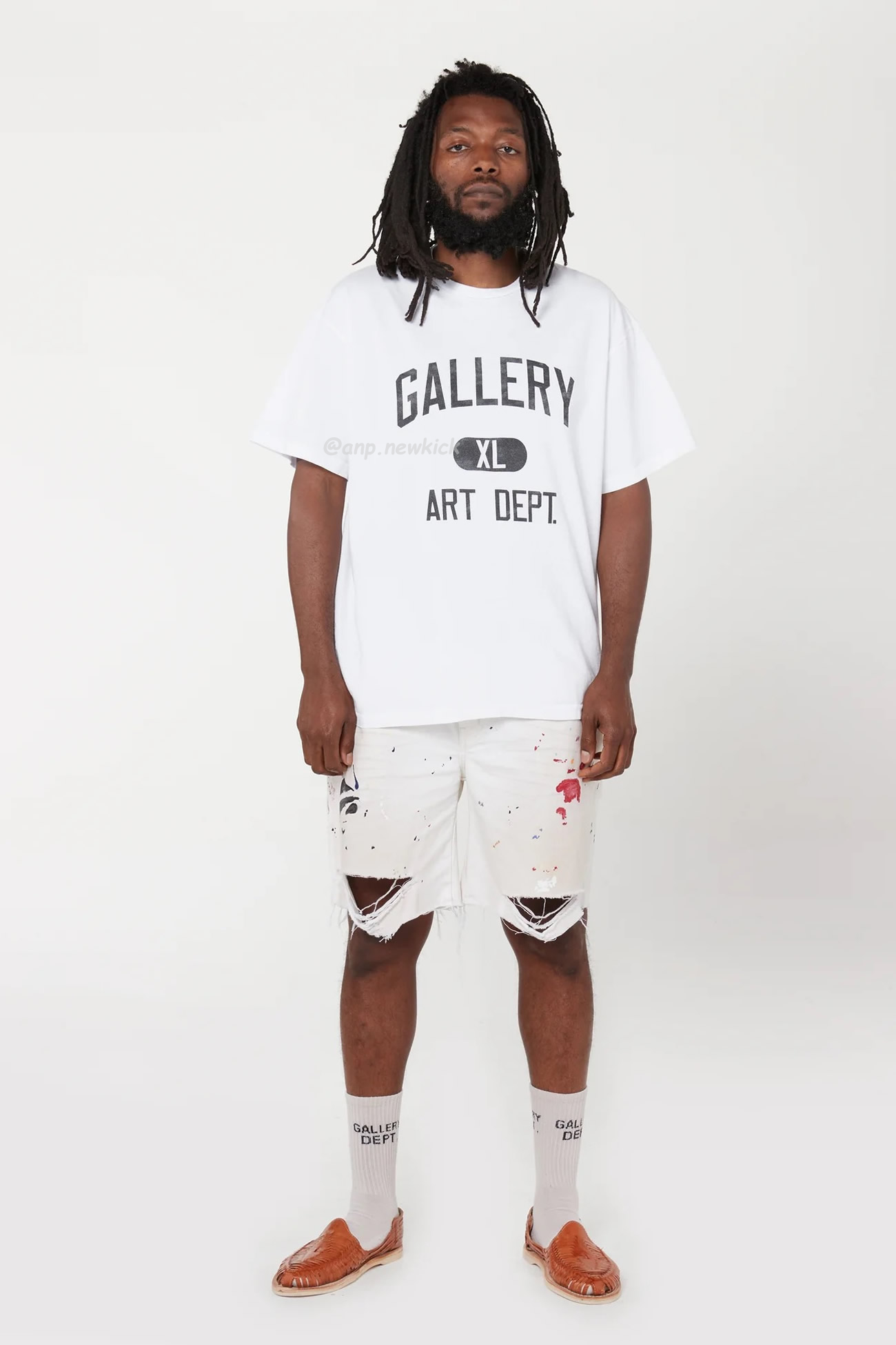 Gallery Dept Logo Printed Cotton T Shirt (2) - newkick.cc